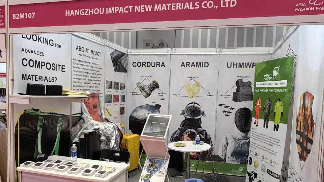 exhibition booth of Impact Materials at AFF 2024